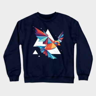 A colorful flying bird Crewneck Sweatshirt